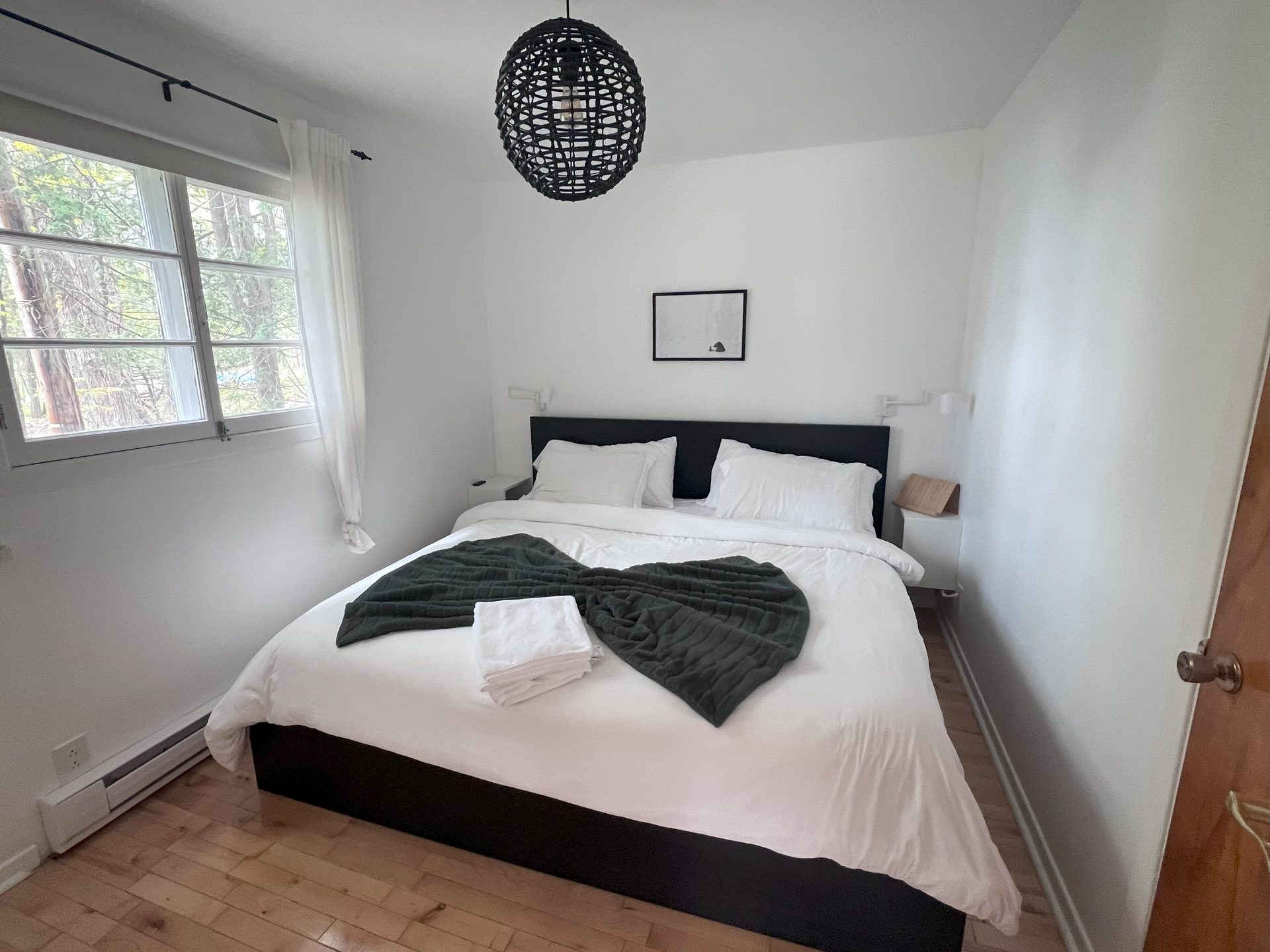 Master bedroom with king bed