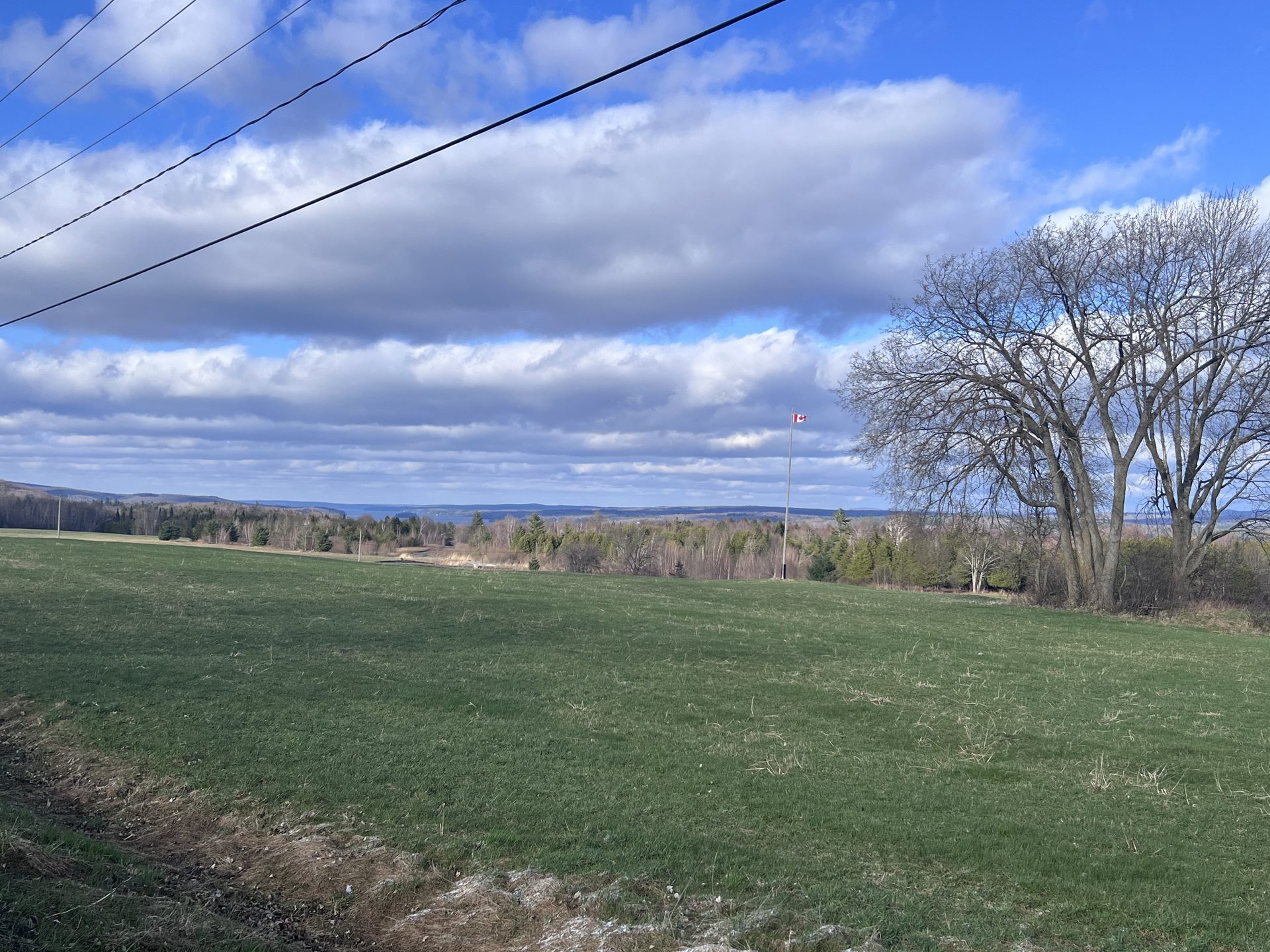 Countryside view from the property